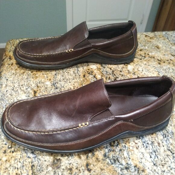 Cole Haan Tucker Venetian Loafers Men's 13M Brown Leather Slip On Shoes C04059 - Picture 4 of 13